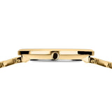 BERING Titanium Polished Gold 34mm White Dial Women's Watch 19334-334