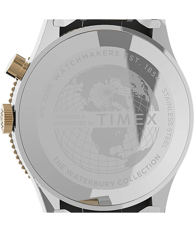 Timex Waterbury Traditional GMT 39mm Two-Tone Steel Men's Watch TW2U90600