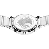 BERING Solar Polished Silver 35mm White Dial Women's Watch 19535-754