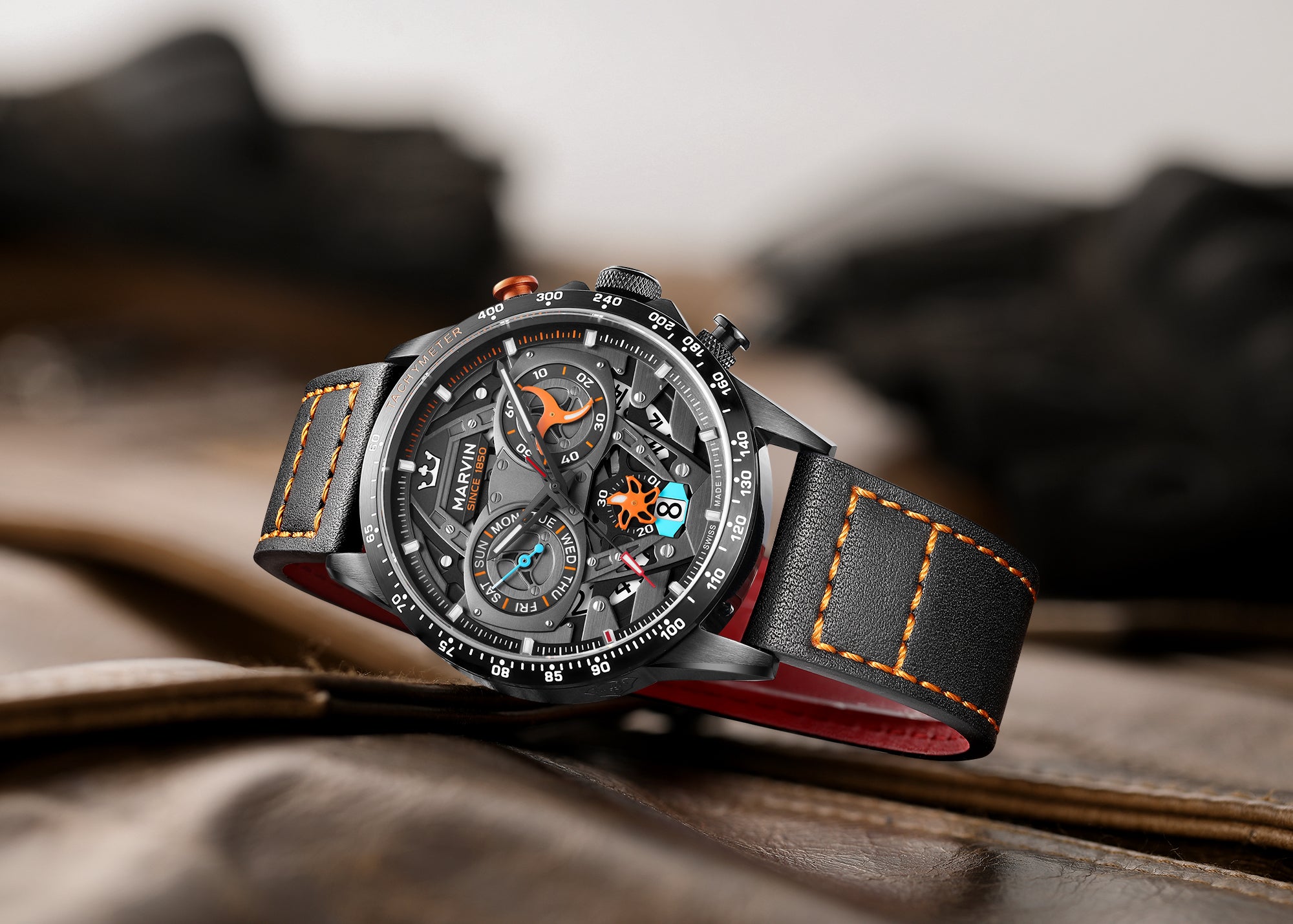 Marvin Other 43mm Skeletonized/Black Dial Men's Watch M040.23.44.66