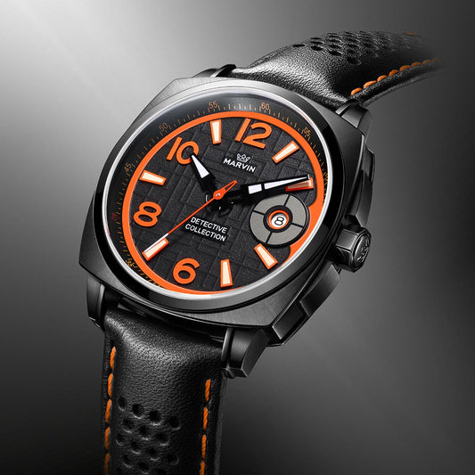 Marvin Malton Cushion 42mm Black Dial Men's Watch M022.23.65.66