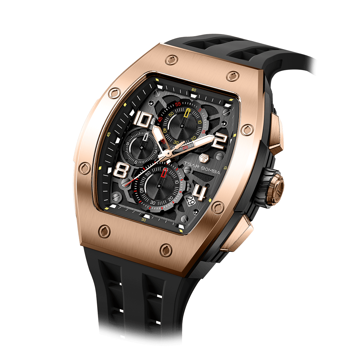 Tsar Bomba Elemental 45mm Black Dial Men's Watch TB8224Q-04