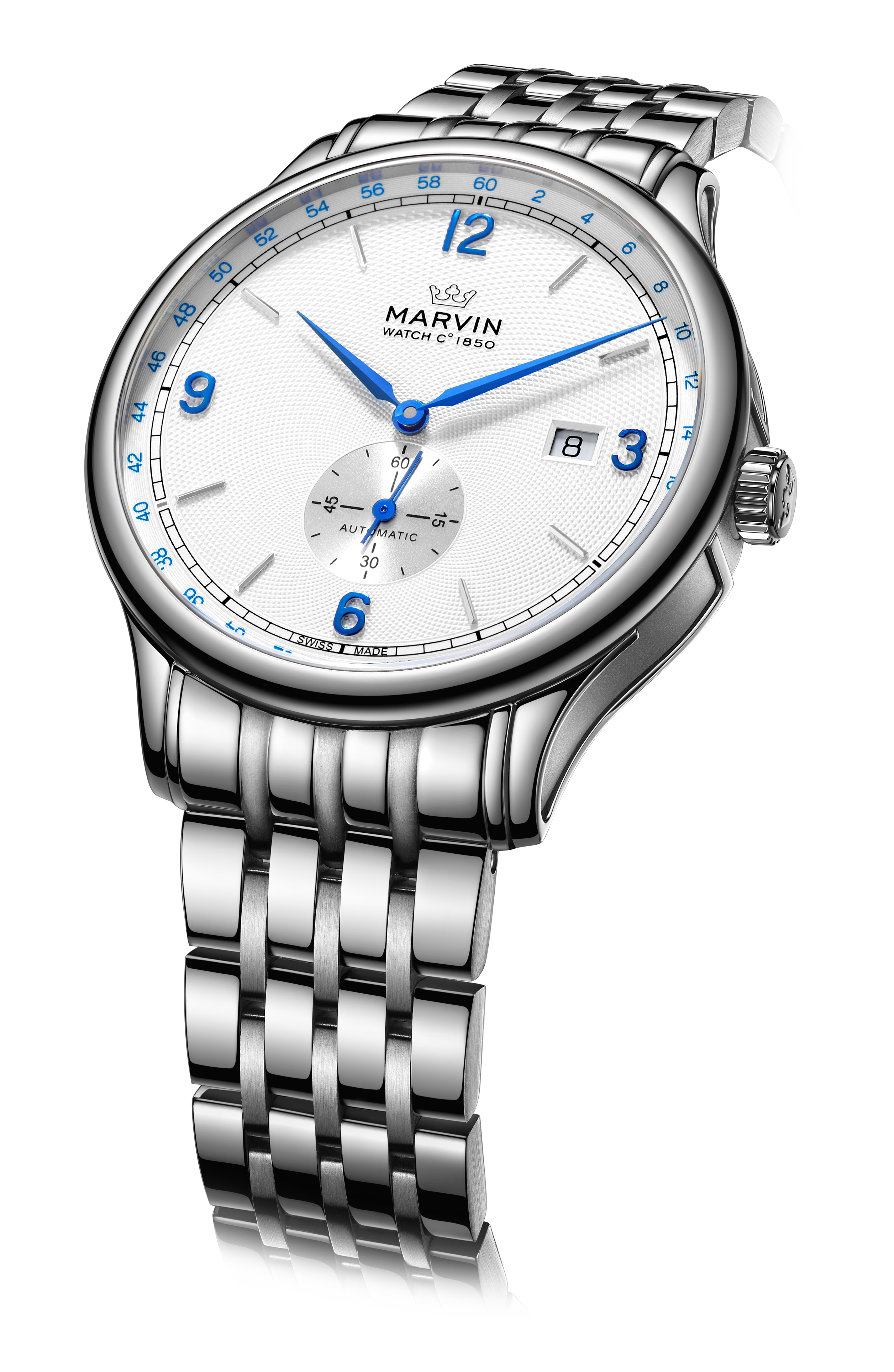 Marvin Other 41mm White Guilloché Dial Men's Watch M135.13.24.11