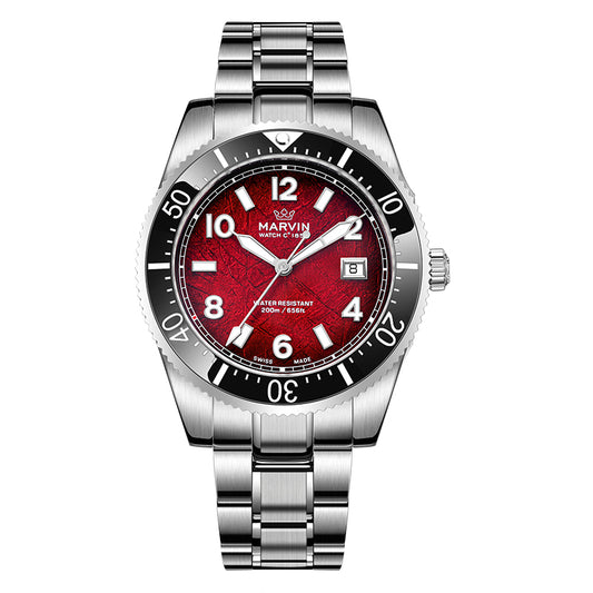 Marvin Other 42mm Red Glacier-Patterned Dial Men's Watch M136.13.93.11