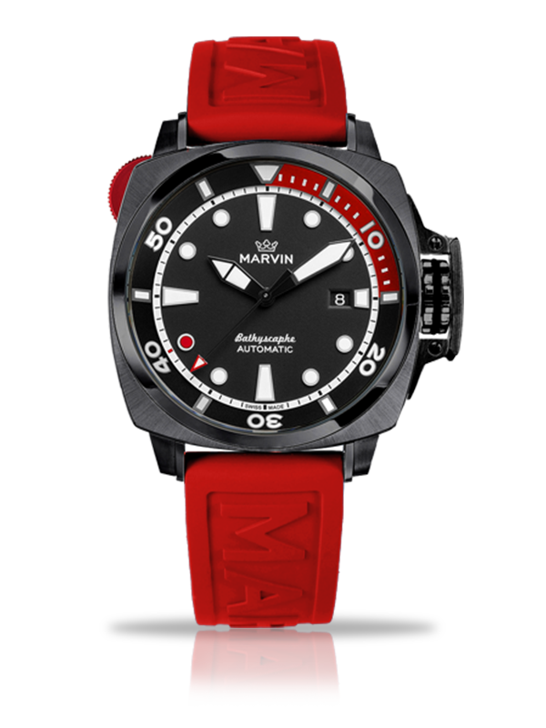 Marvin Malton Cushion 43mm Black Dial Men's Watch M126.24.48.99.1