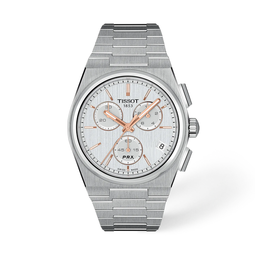 Tissot PRX Chronograph 41mm Silver Dial Men's Watch T1374171103100
