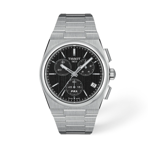 Tissot PRX Chronograph 41mm Black Dial Men's Watch T1374171105100