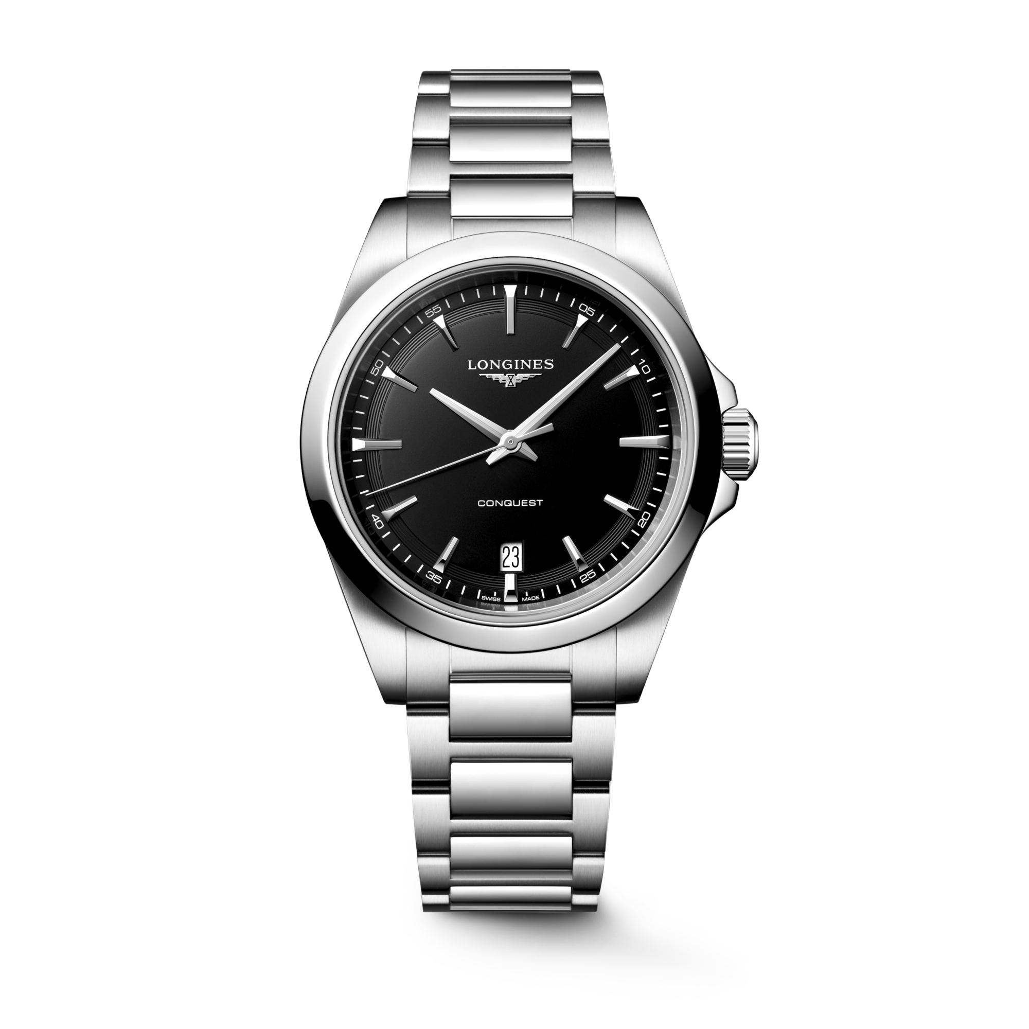 Longines Conquest Quartz 38mm Black Dial Men's Watch L37504526