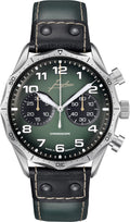 Junghans Pilot Chronoscope 43.3mm Green Dial Men's Watch 27/3492.00