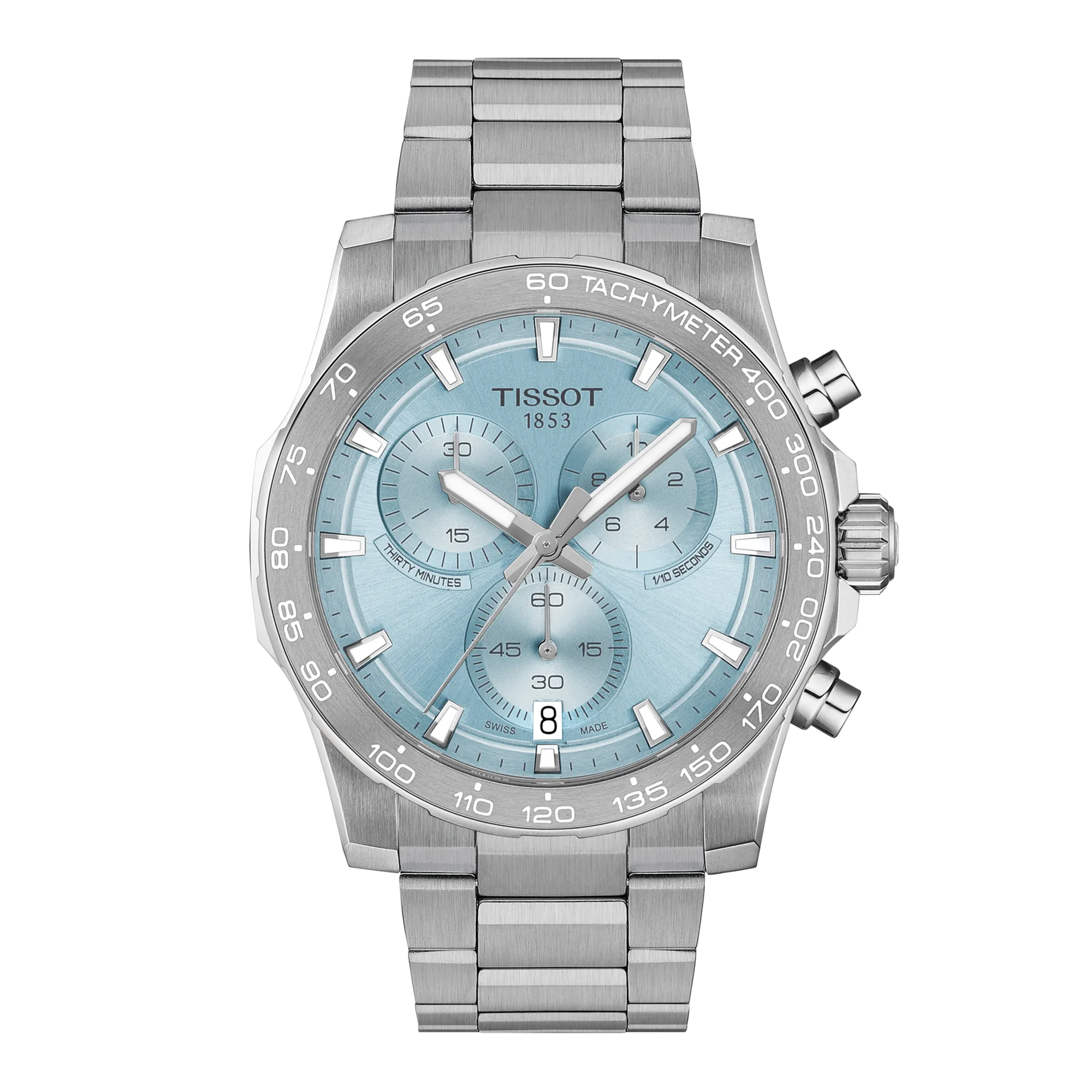 Tissot Supersport Chrono 42mm Ice Blue Dial Men's Watch T1254171135100