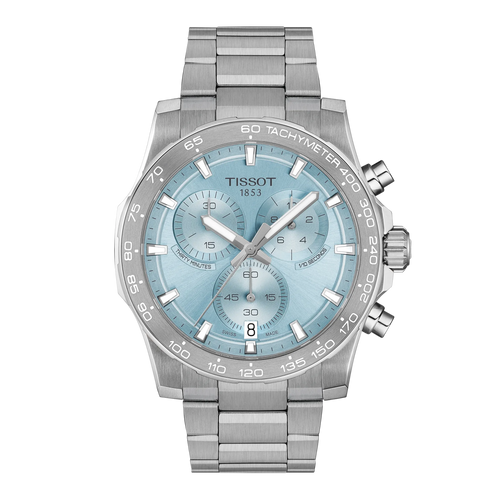 Tissot Supersport Chrono 42mm Ice Blue Dial Men's Watch T1254171135100