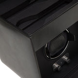 Wolf Heritage Single Watch Winder With Storage Black 270302