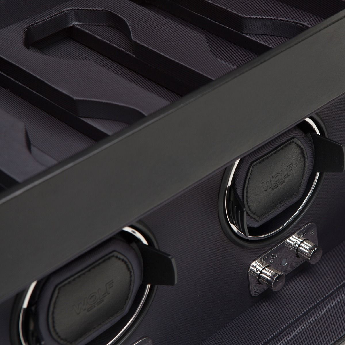 WOLF Heritage Triple Watch Winder With Storage Black 270502