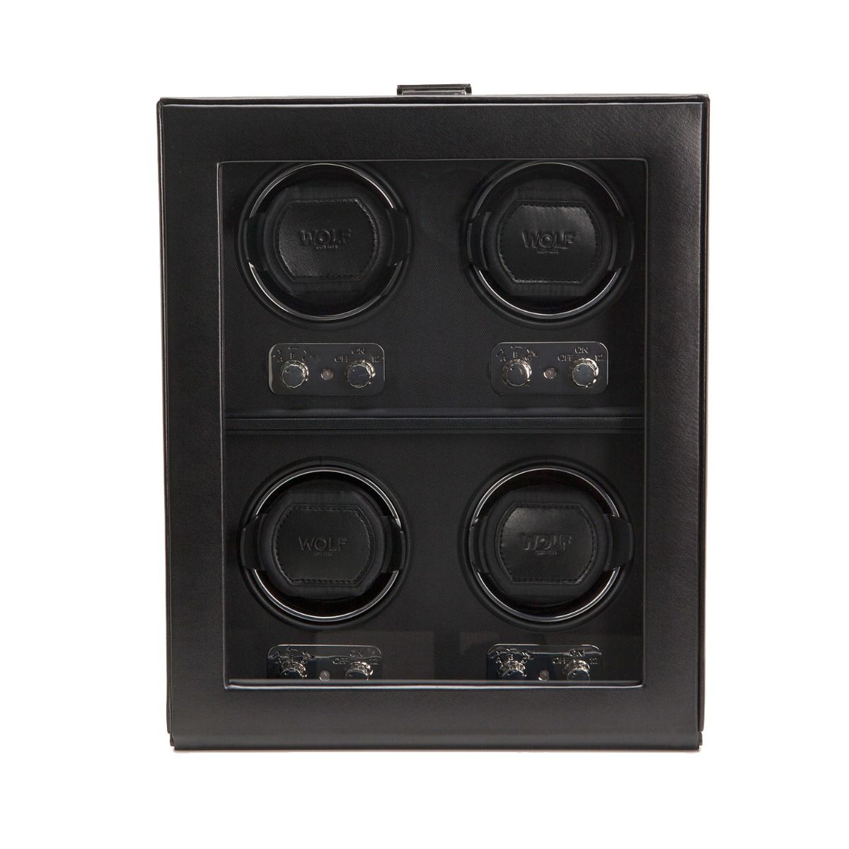 WOLF Heritage 4 Piece Watch Winder Black 270602