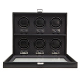 WOLF Heritage 6 Piece Watch Winder Black 270702