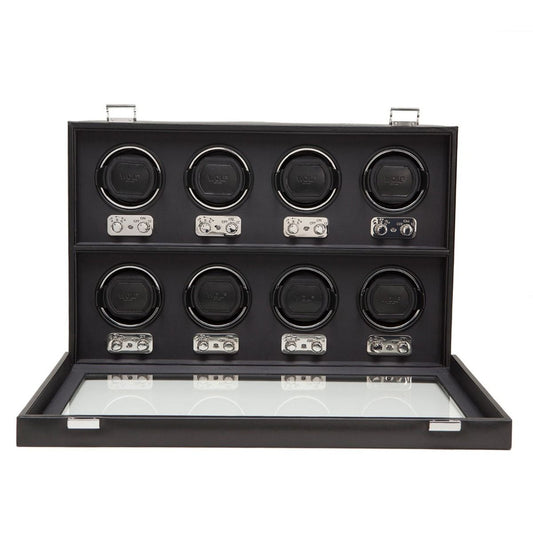 WOLF Heritage 8 Piece Watch Winder Black 270802