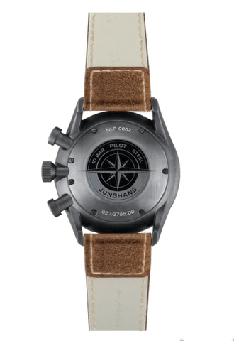 Junghans Meister Pilot Brown-Gray Chronograph Men's Watch 027/3794.00