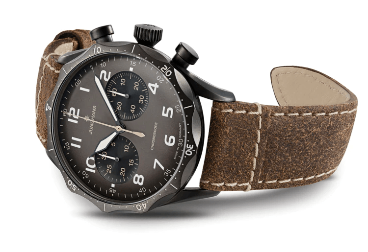 Junghans Meister Pilot Brown-Gray Chronograph Men's Watch 027/3794.00