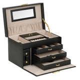 WOLF Heritage Small Black Jewelry Box 280002