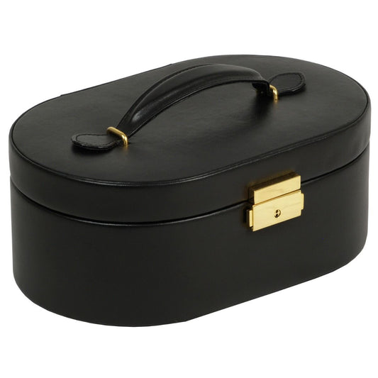WOLF Heritage Oval Black Jewelry Box 280502