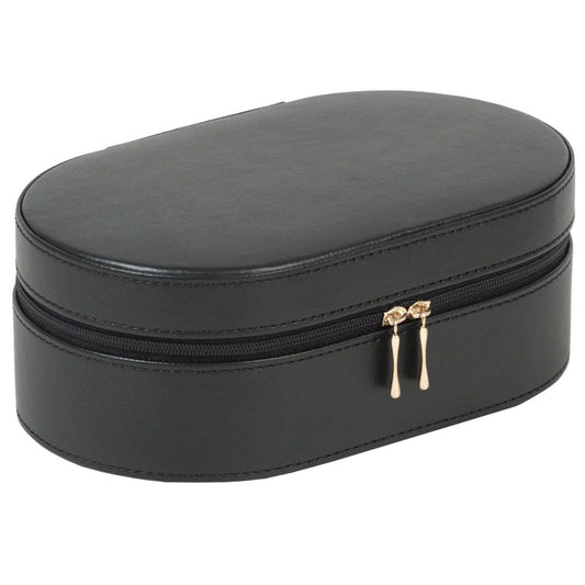 WOLF Black Heritage Oval Zip Case 280602