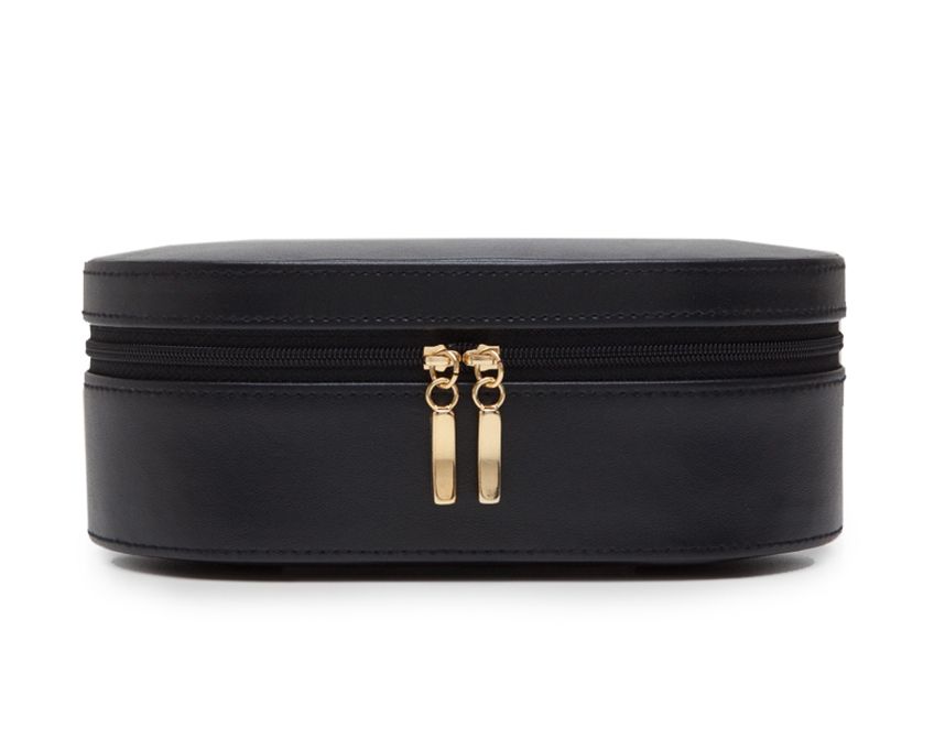 WOLF Black Heritage Oval Zip Case 280602