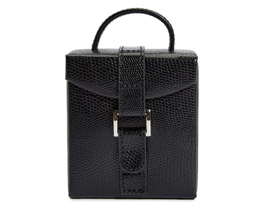 WOLF Heritage Fold-out Travel Black Jewelry Box 281202