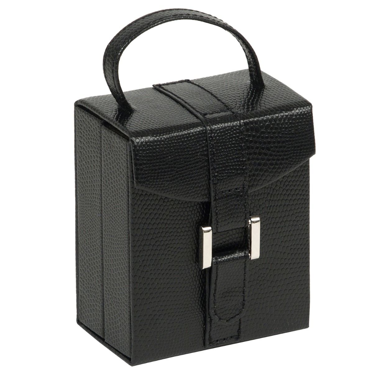 WOLF Heritage Fold-out Travel Black Jewelry Box 281202