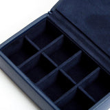 WOLF Heritage 8 Piece Cufflink Box Navy 290217