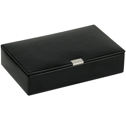 WOLF Heritage 15 Piece Cufflink Box Black 290502