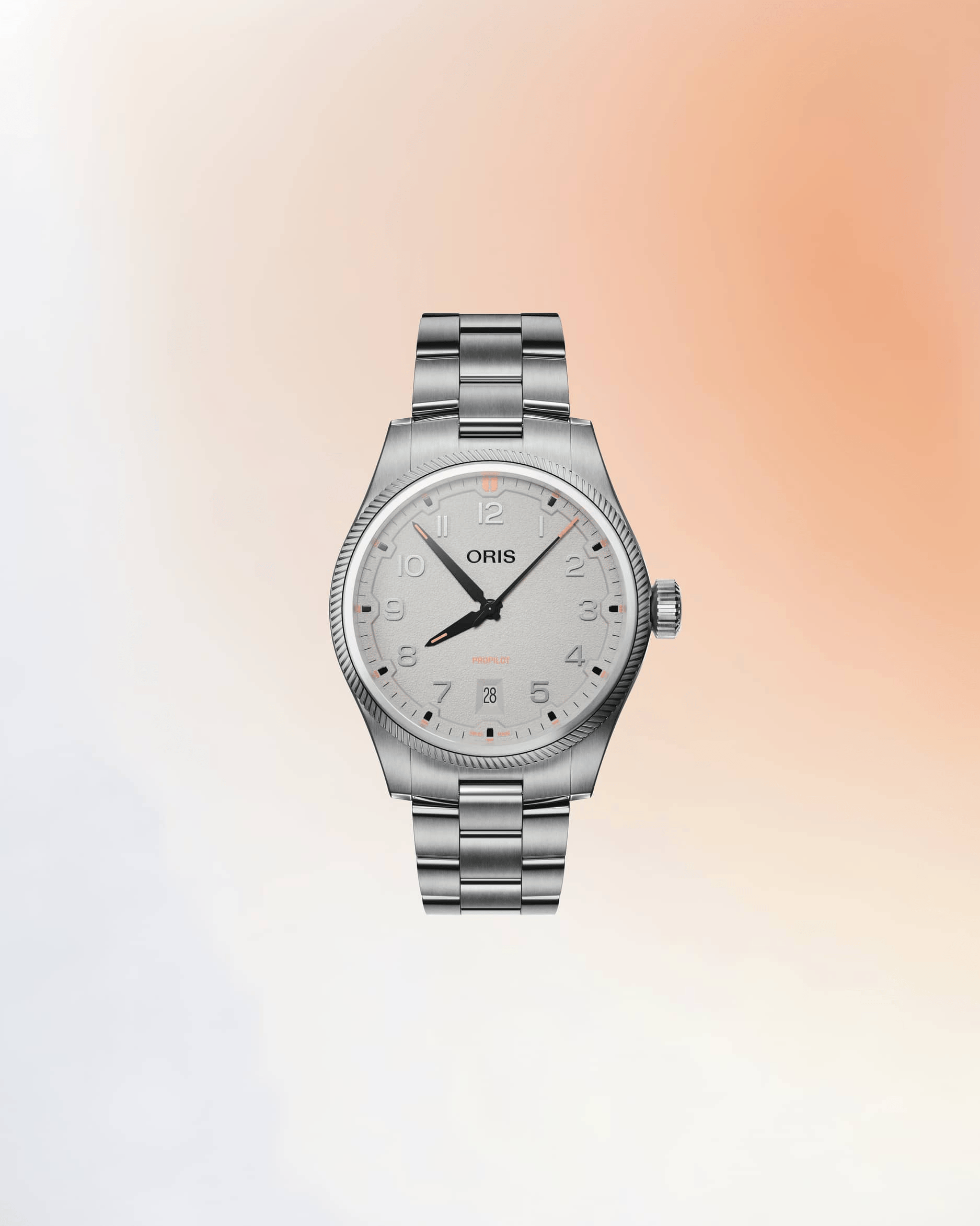 Oris ProPilot Date 41mm Grey Dial Men's Watch 01 733 7805 4163-07 8 20 04LC