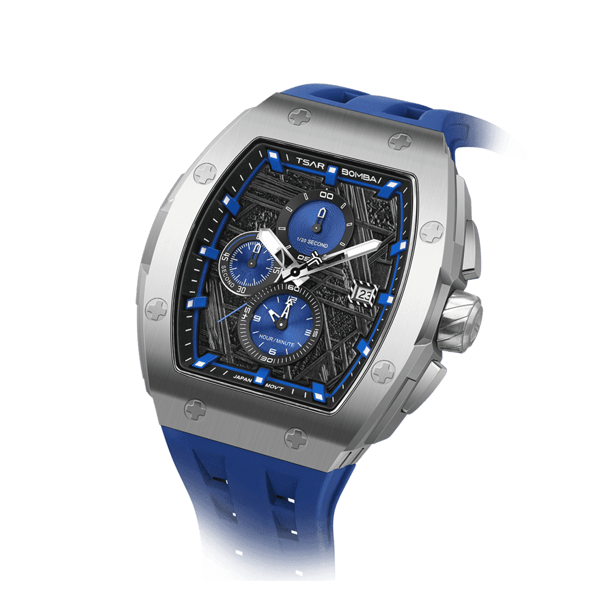 Tsar Bomba Elemental II 46mm Blue Dial Men's Watch TB8211QII-09