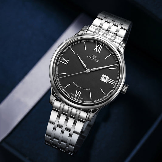 Marvin Malton Round 41mm Black Dial Men's Watch M117.13.42.11