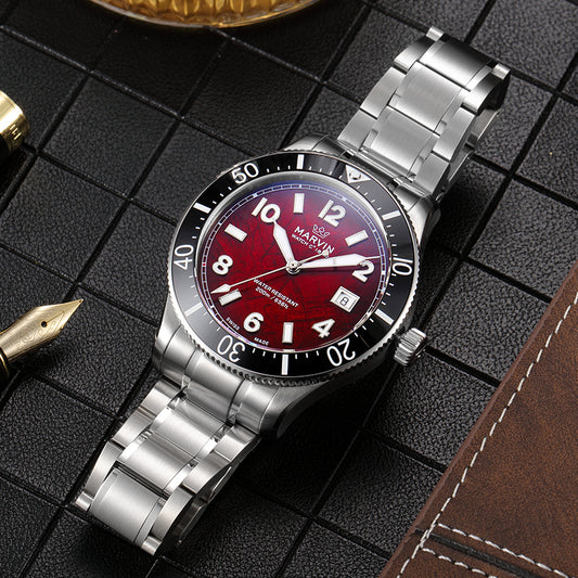 Marvin Other 42mm Red Glacier-Patterned Dial Men's Watch M136.13.93.11
