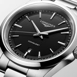 Longines Conquest Quartz 41mm Black Dial Men's Watch L38604526