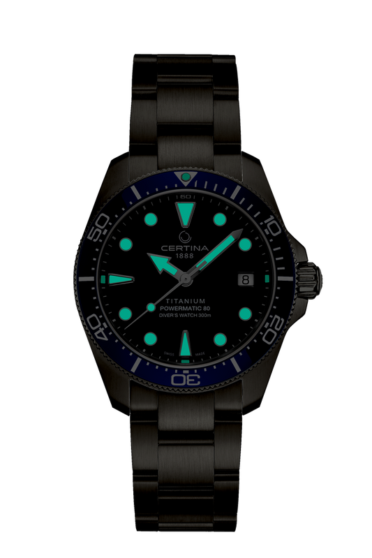 Certina DS Action Diver Titanium 38mm Blue Dial Men's Watch C0488074404100