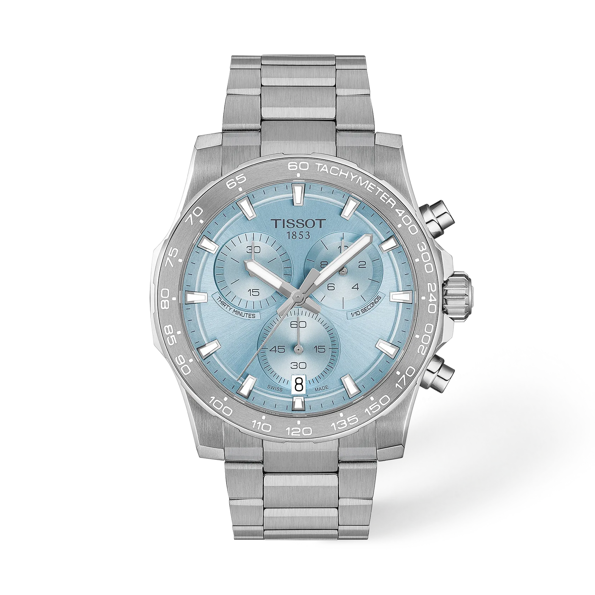 Tissot Supersport Chrono 42mm Ice Blue Dial Men's Watch T1254171135100