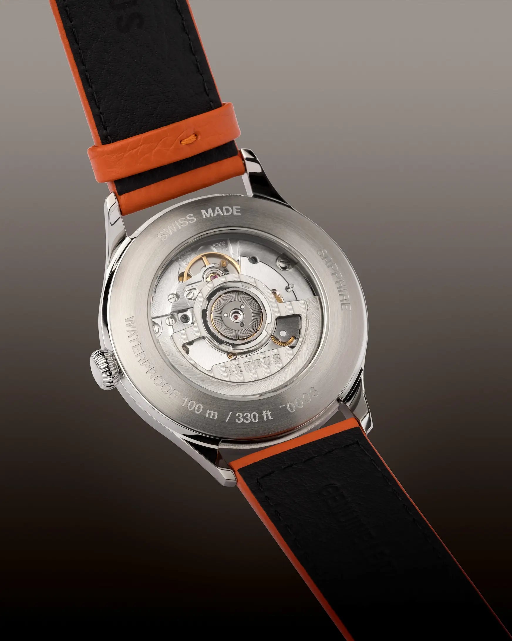 Benrus #3061 GT 39.5mm Dark Green California Dial Men's Watch 3061-SS-G-039-02