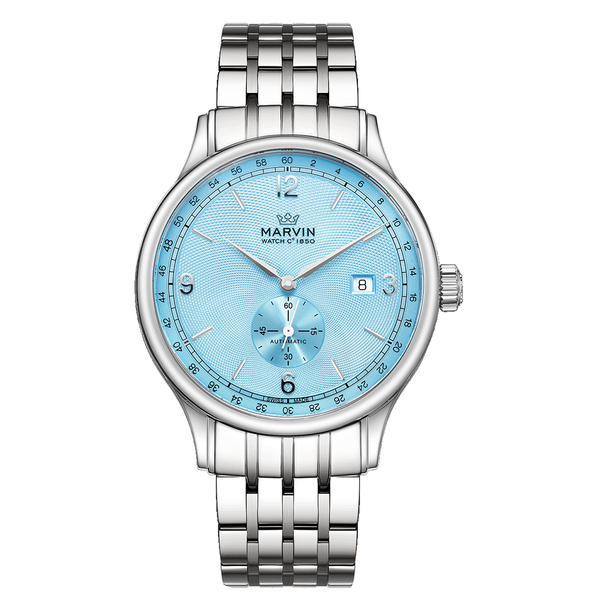 Marvin Other 41mm Ice Blue Guilloché Dial Men's Watch M135.13.04.11