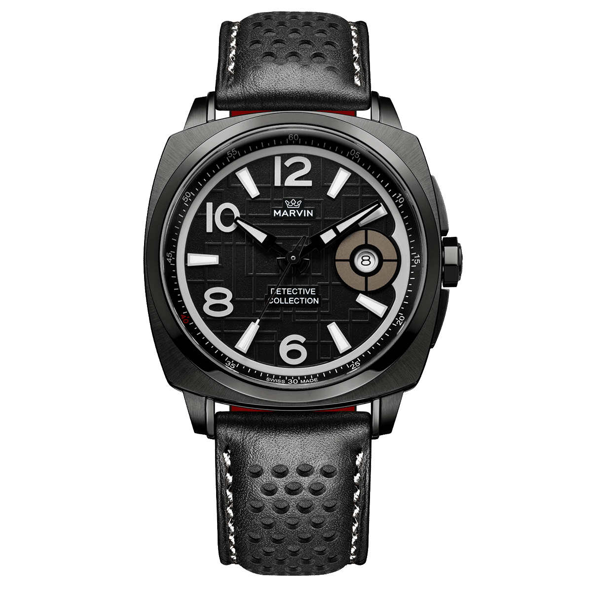 Marvin Malton Cushion 42mm Black Dial Men's Watch M022.23.85.66
