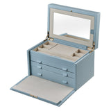 WOLF Heritage London Medium Jewelry Box Ice Blue 315117