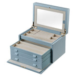 WOLF Heritage London Medium Jewelry Box Ice Blue 315117