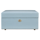 WOLF Heritage London Square Jewelry Box Ice Blue 315217