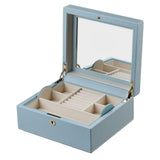 WOLF Heritage London Square Jewelry Box Ice Blue 315217