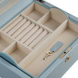 WOLF Heritage London Square Jewelry Box Ice Blue 315217
