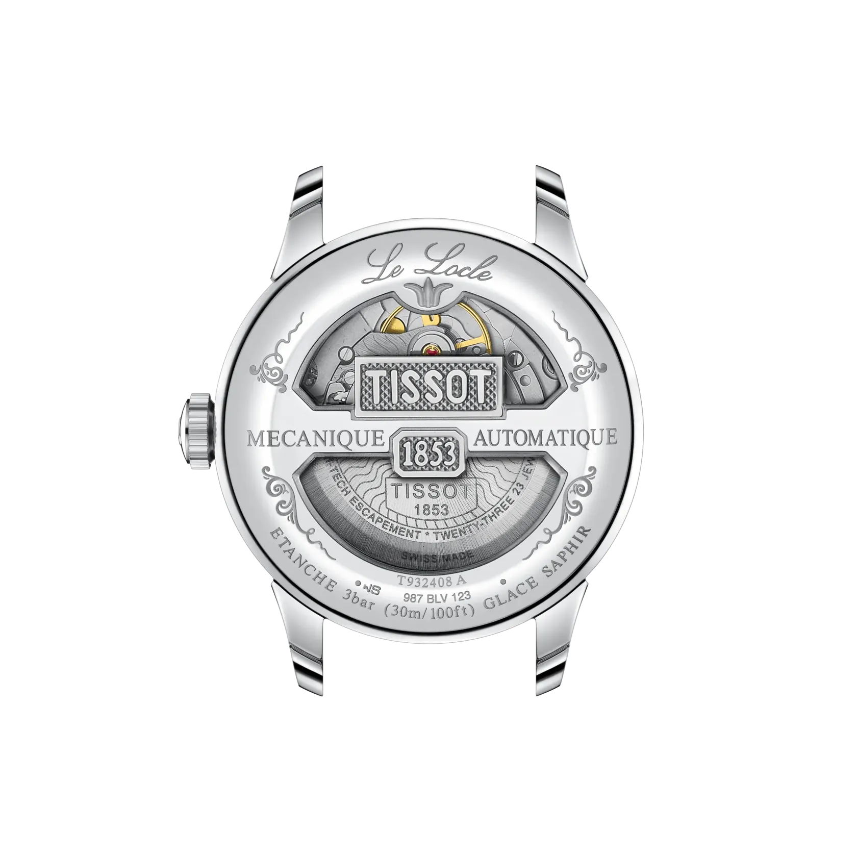 Tissot Le Locle Gold 39.3mm Blue Dial Men's Watch T9324084604300