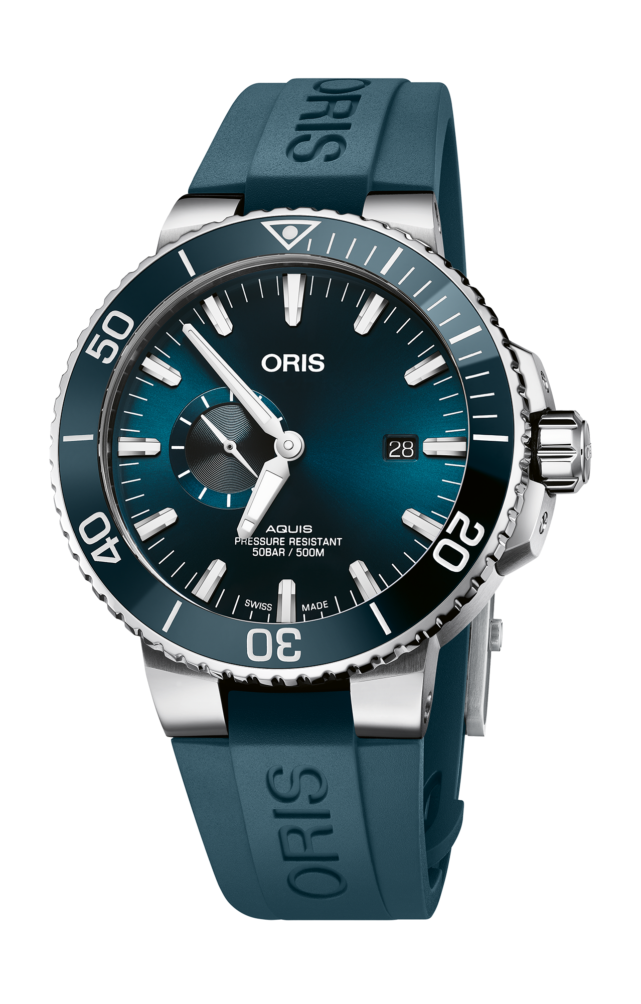 Oris Aquis Small Second, Date 01 743 7733 4155-07 4 24 69EB official image