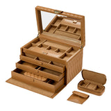 WOLF Lauren Large Jewelry Box Caramel 349807