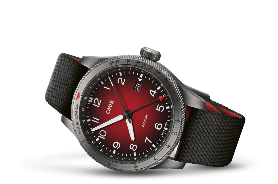 Oris ProPilot GMT 41.5mm Red Dial Men's Watch 01 798 7773 4268-07 3 20 14GLC