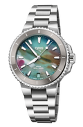 Oris Aquis Date Upcycle 36.5mm Multicoloured Dial Women's Watch 01 733 7792 4150-07 8 19 05P
